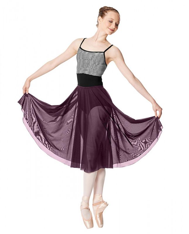 Mesh Long Sheer Skirt Emilia